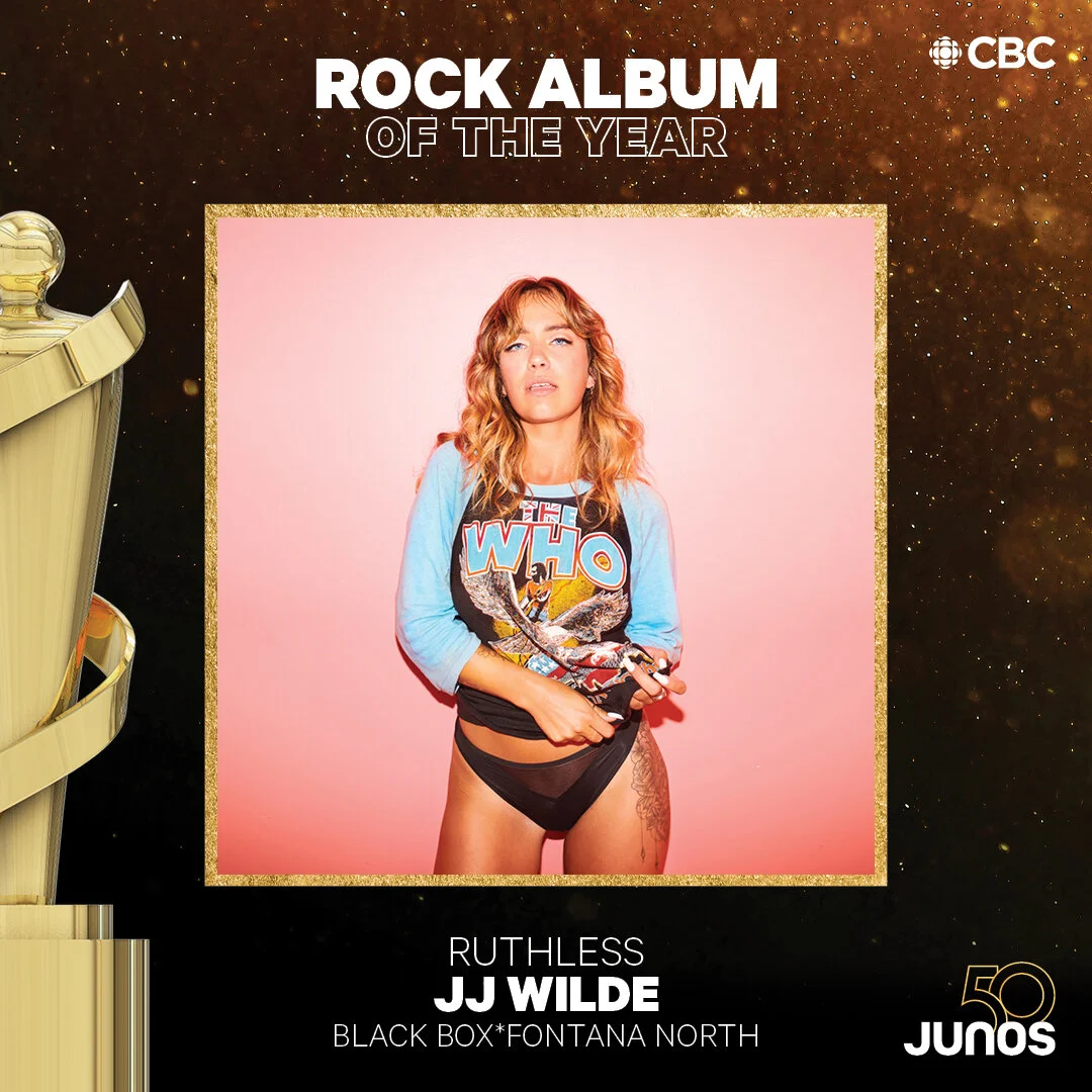 JJ Wilde Wins Rock Album JUNO