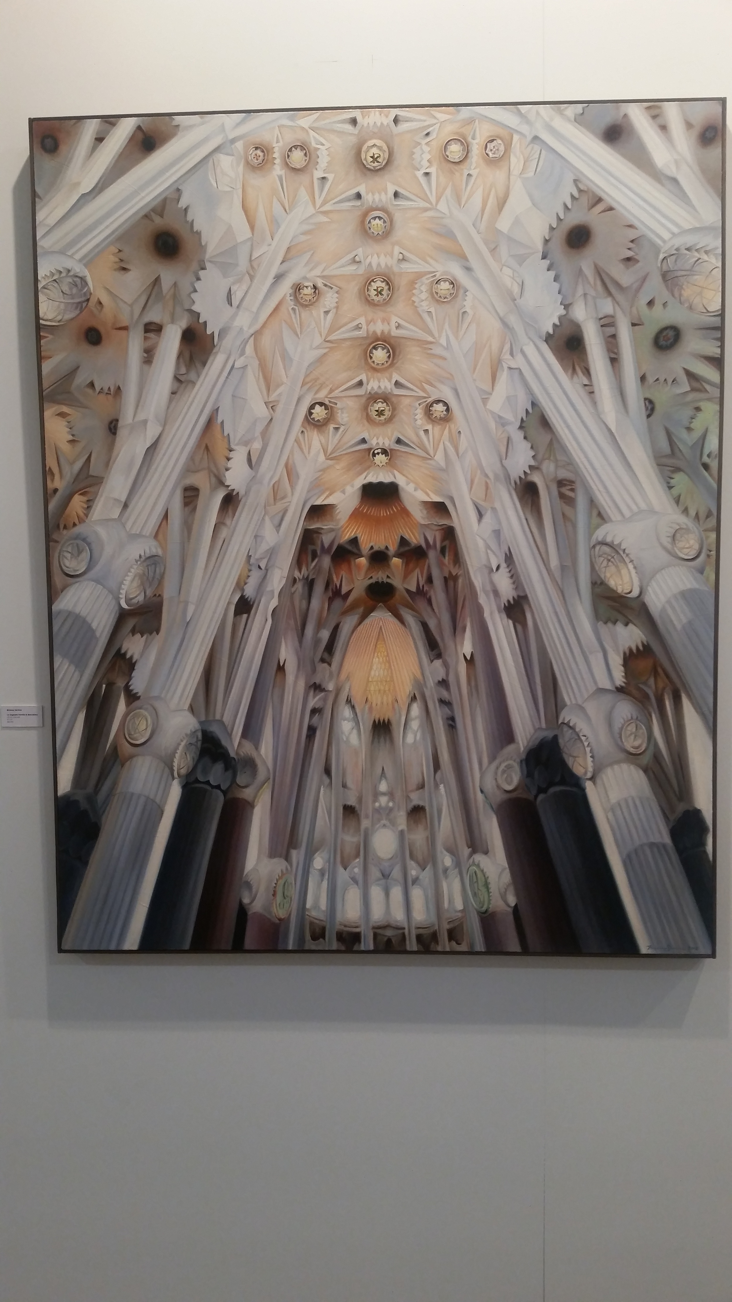 La Sagrada Familia in Barcelona. Oil on canvas by Brianne Service