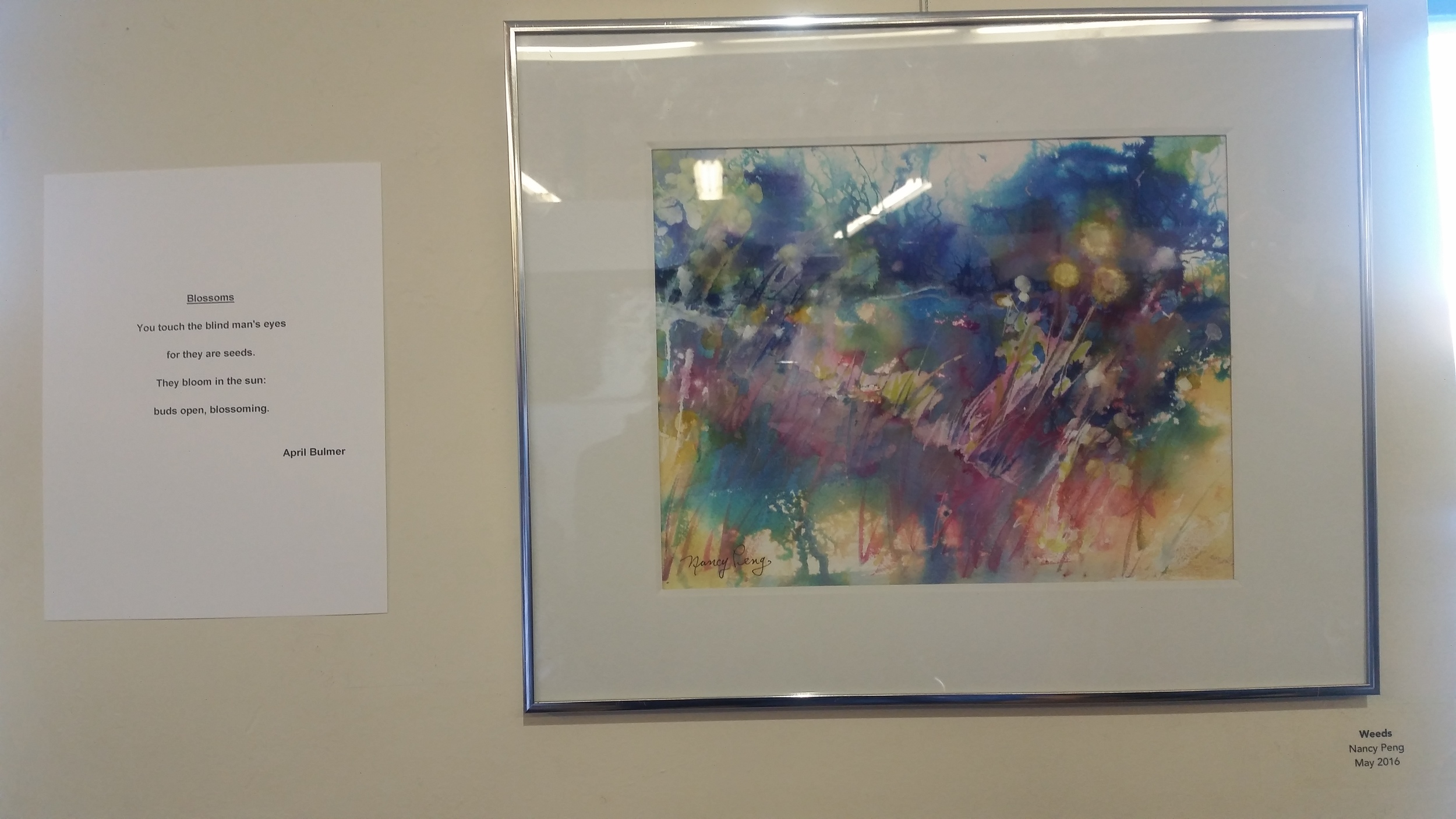 Weeds by Nancy Peng paired with Blossoms by April Bulmer