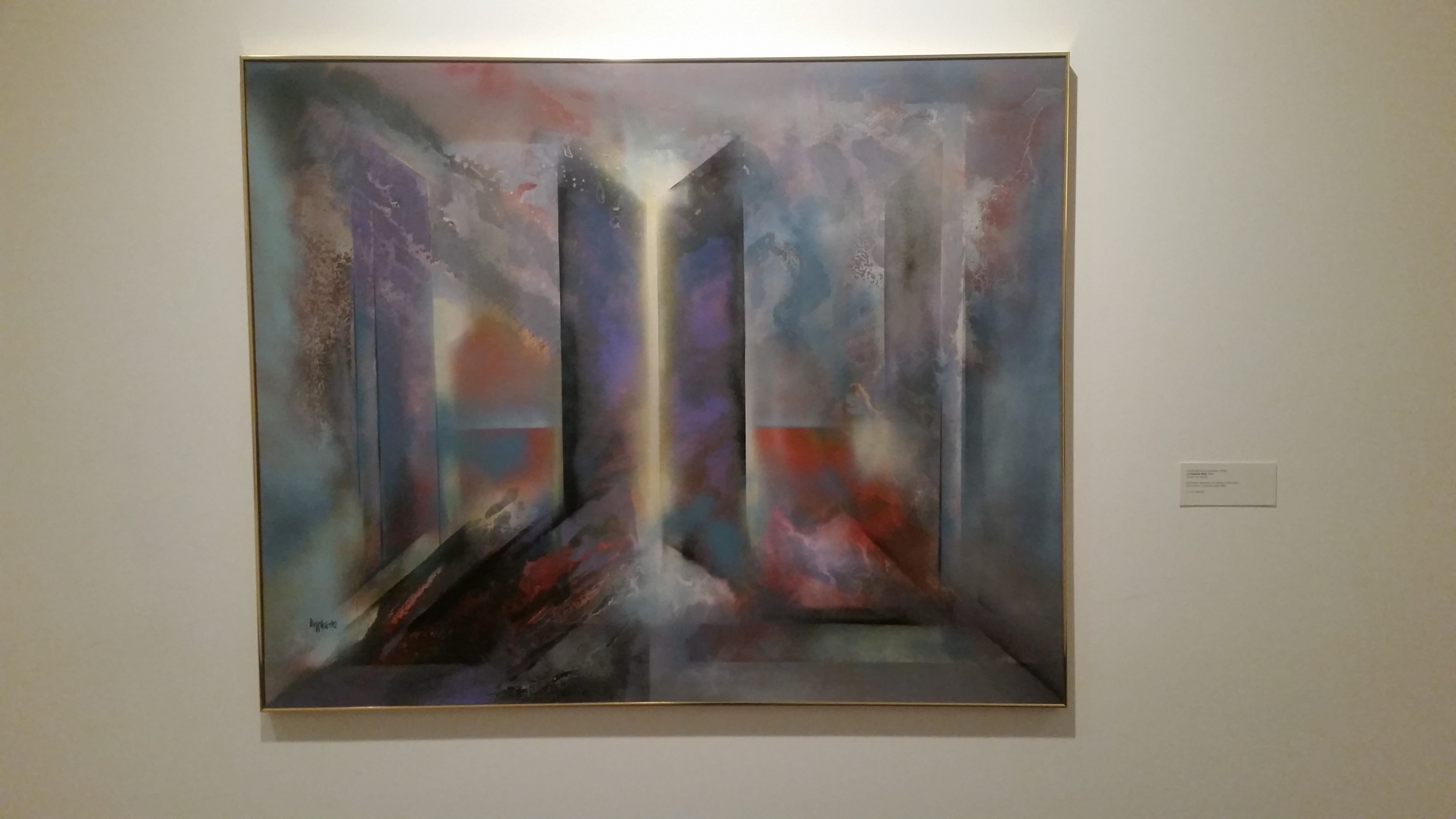 La Flamme Bleu, 1992 by Louis Belzile. One of the pieces in the "Portals" exhibition