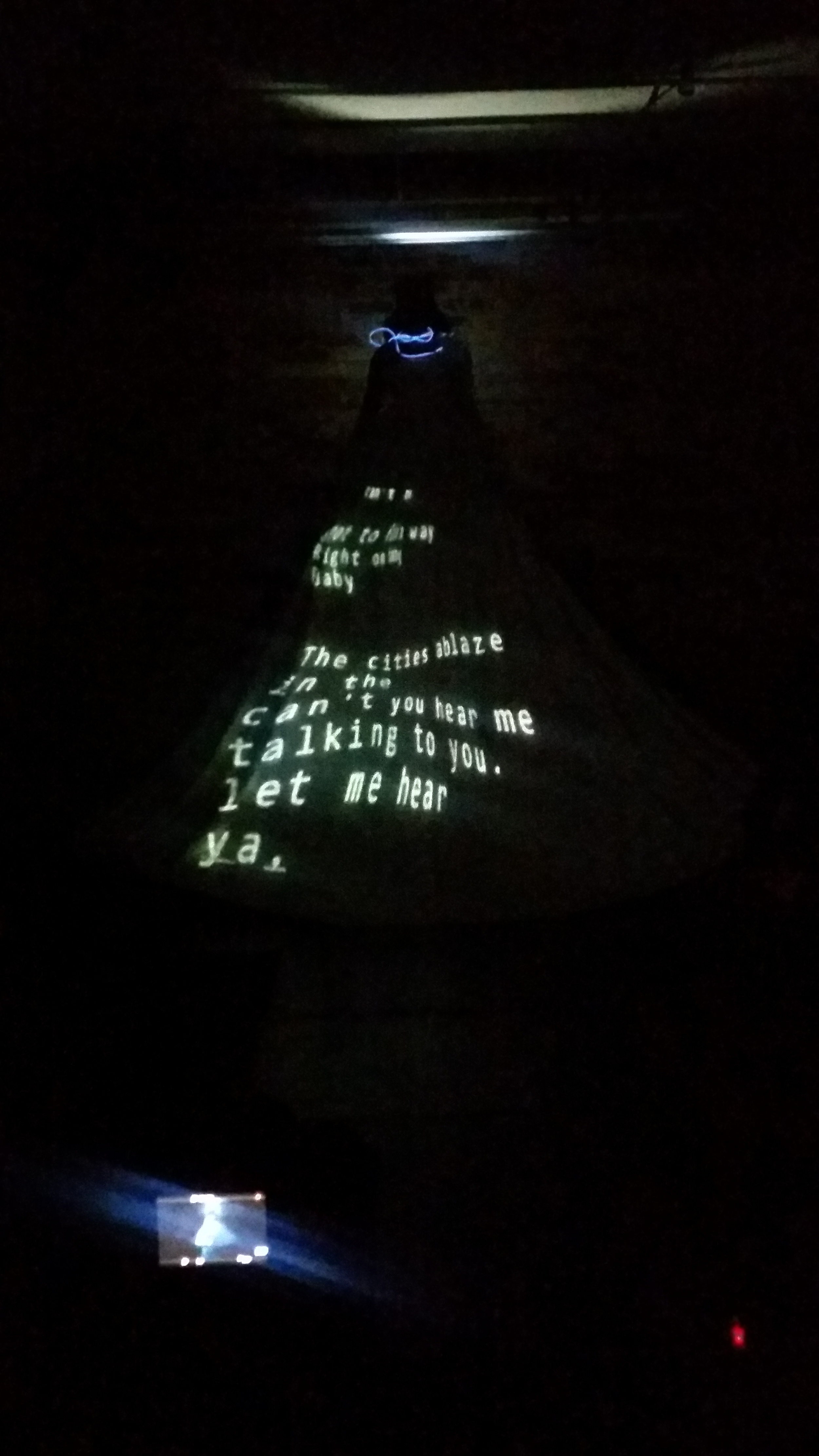 Detroit 2311: A Requiem For That Which Once Was A wearables performance by Maziar Ghaderi, featuring vocalist Kimya Hypolite