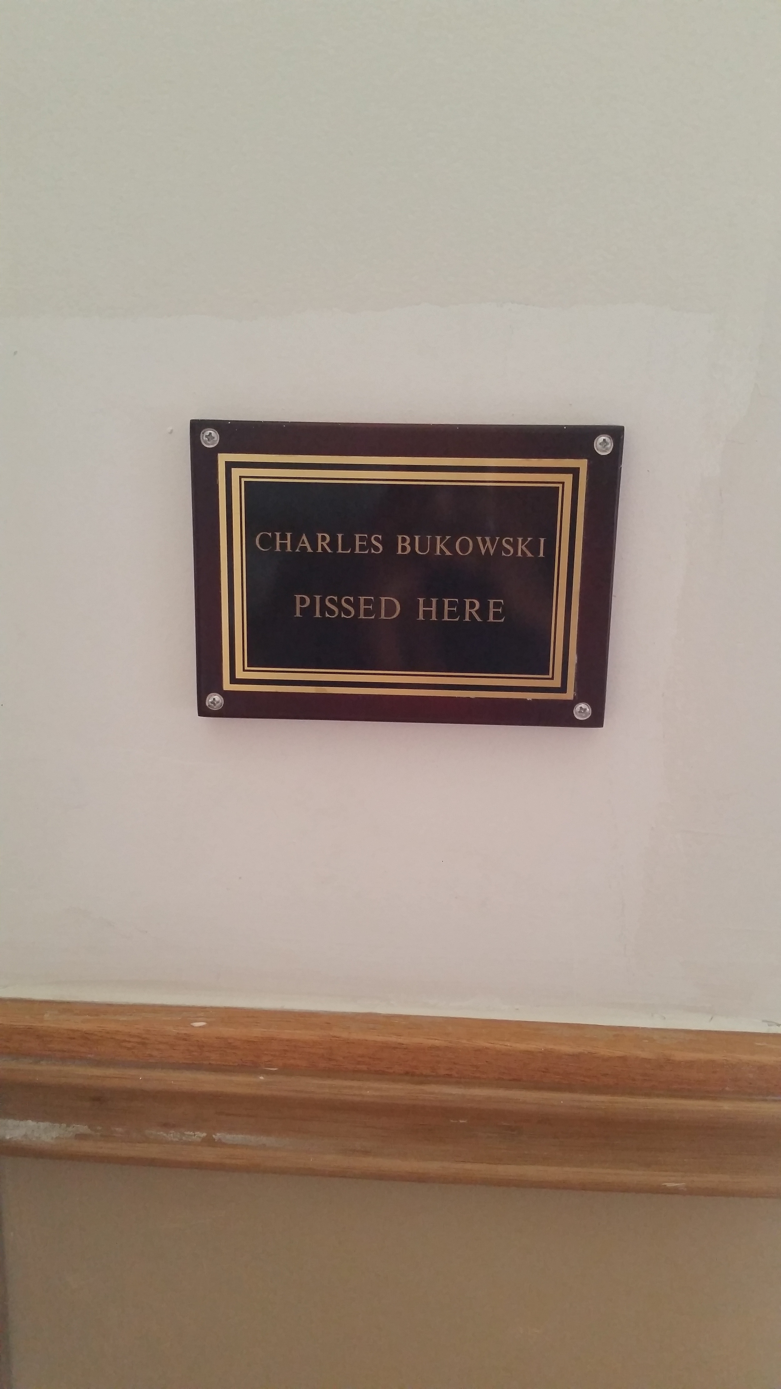Bathroom signage.