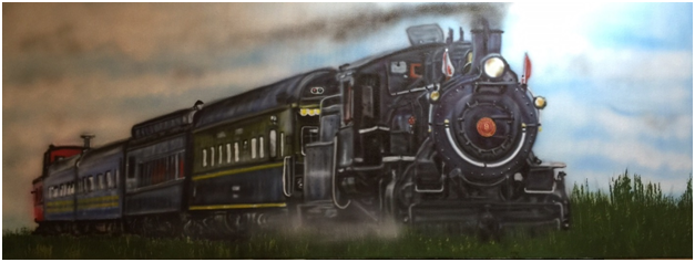 Airbrush painting 20 x 36