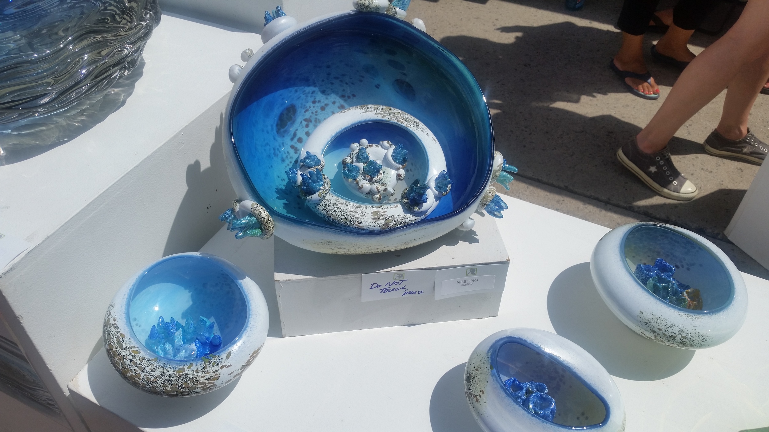 Glass art by Mariel Waddell