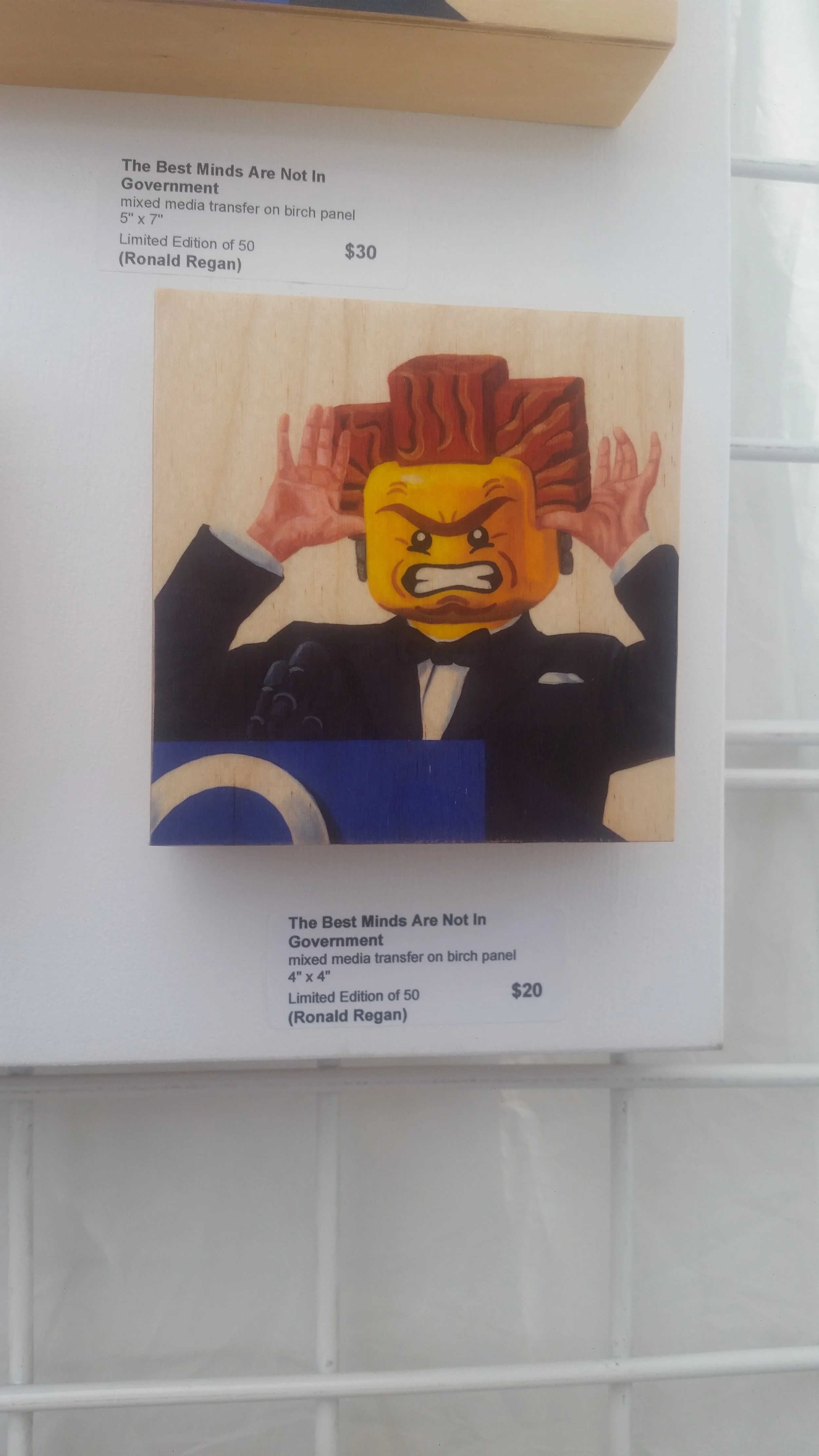 Tony Taylor Art These works replace the faces of leaders and corporate representatives with those of animals that the artist feels reflects a truer sense of their character.