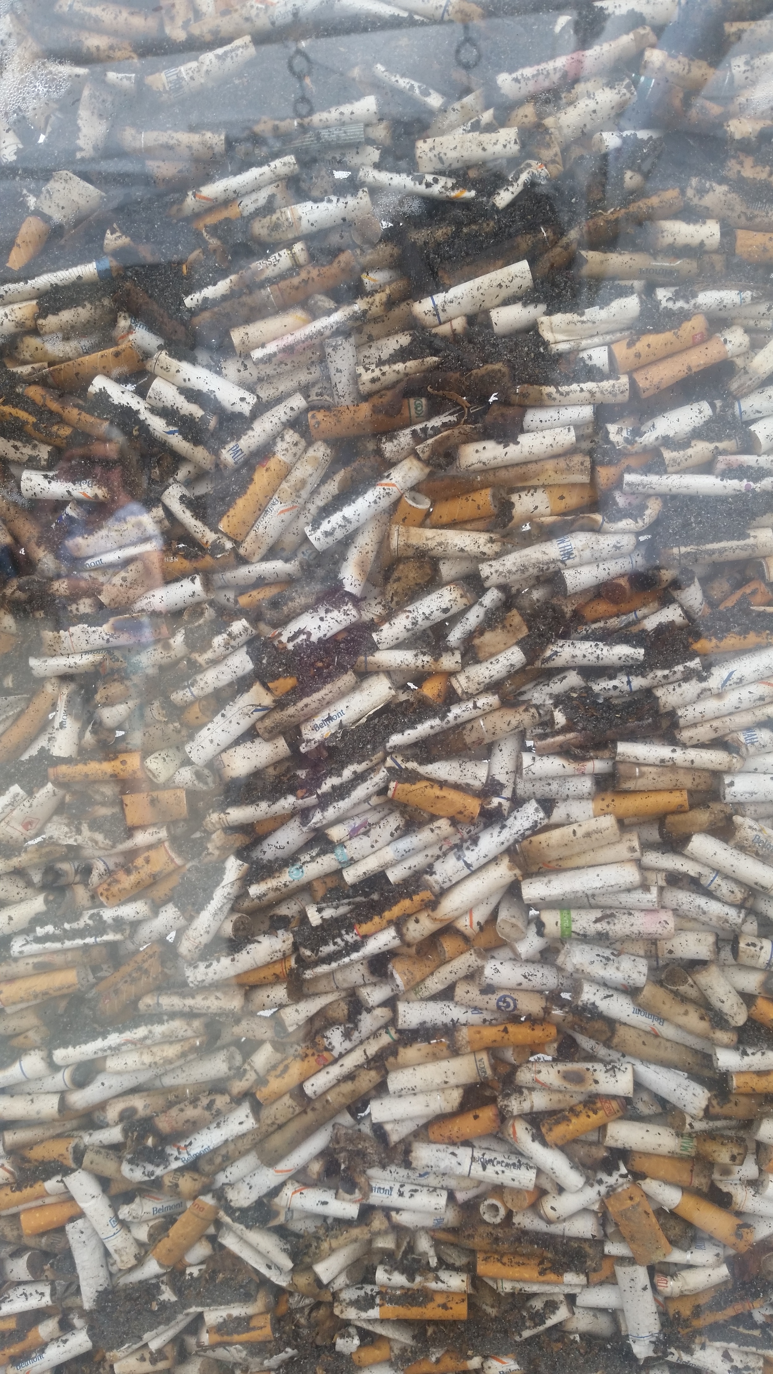 Close up of cigarette art by Shay Salehi