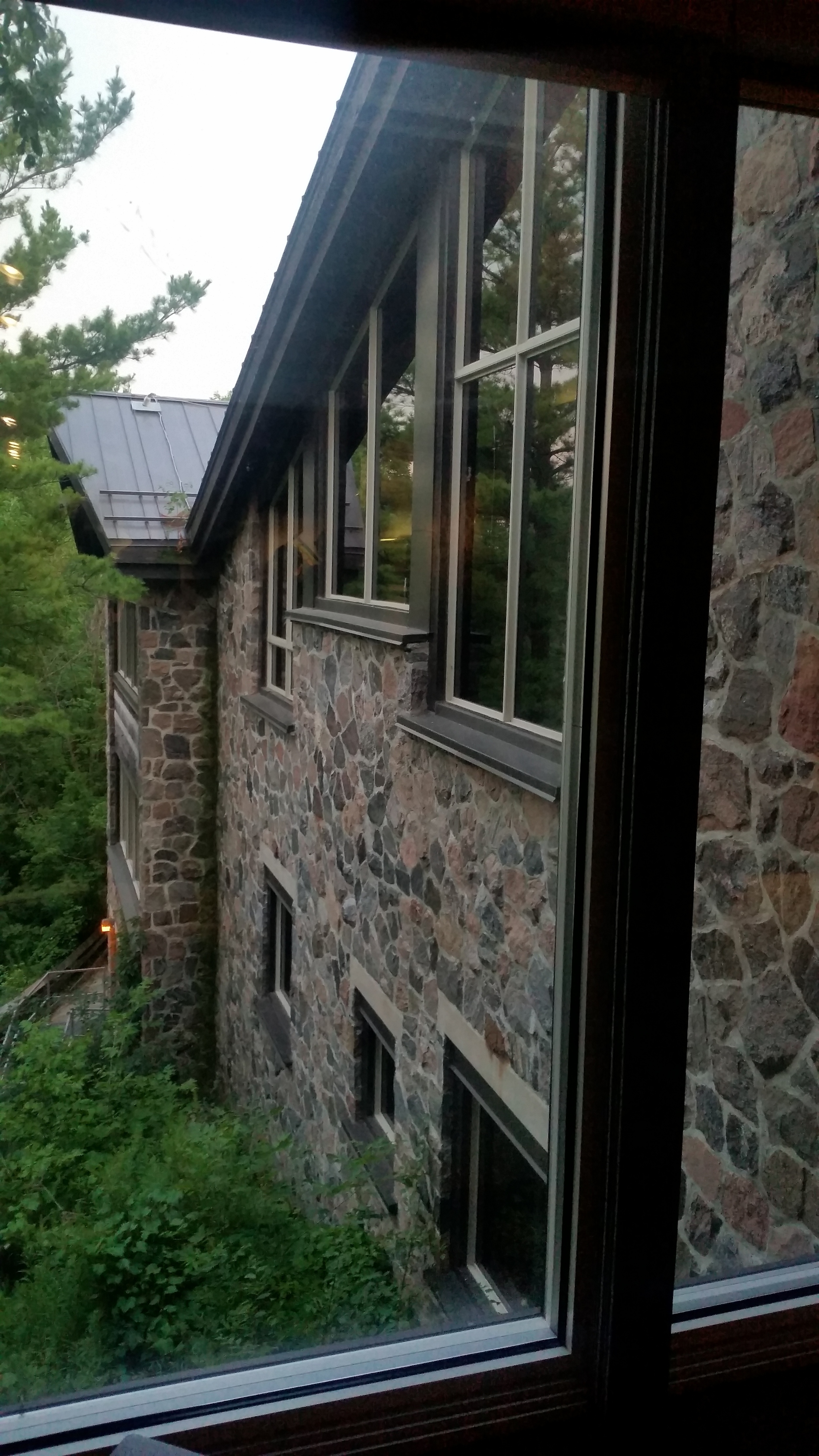 View from inside the gallery.