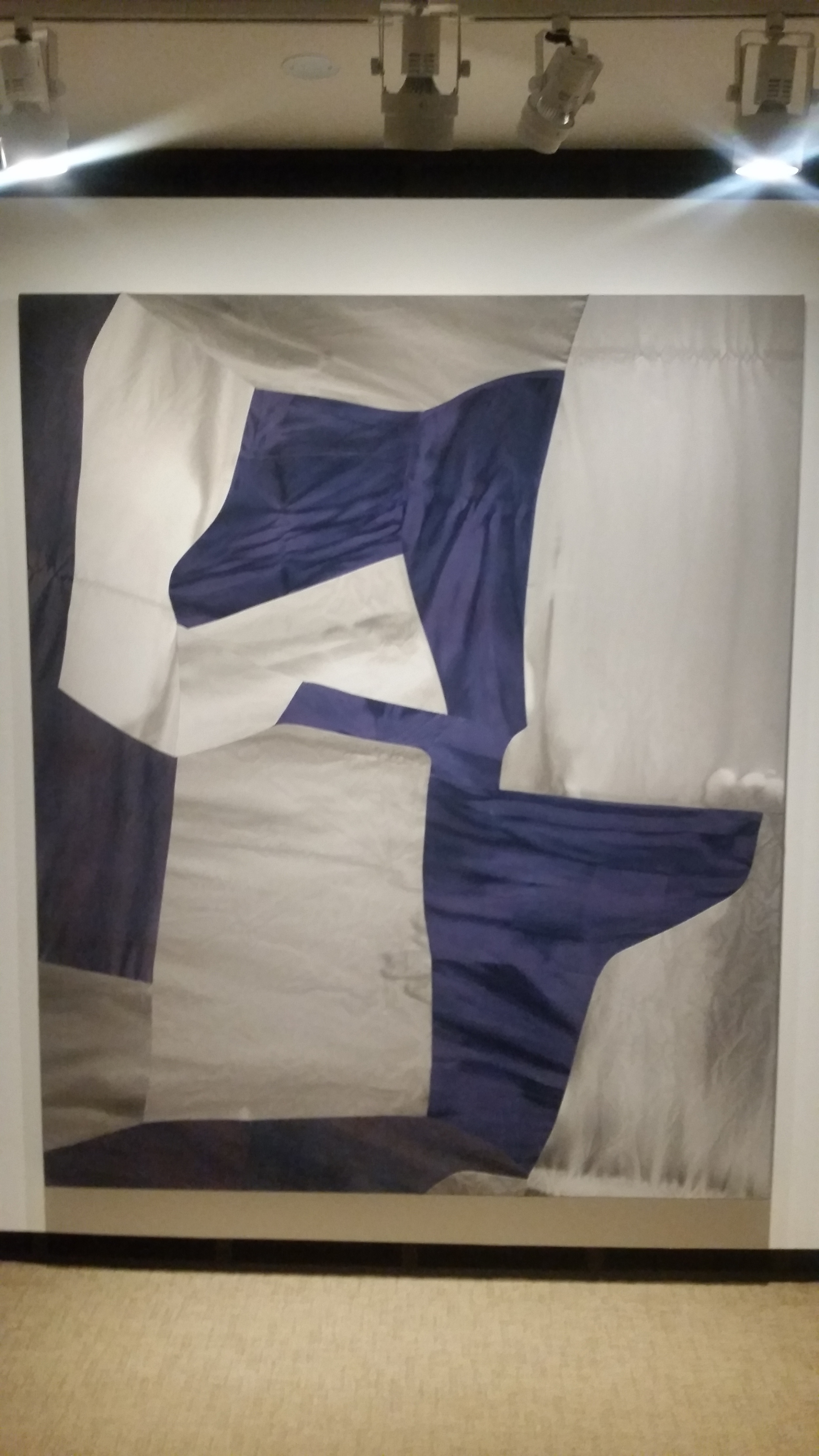 Counterpose by Colleen Heslin. Ink and dye on cotton and linen.