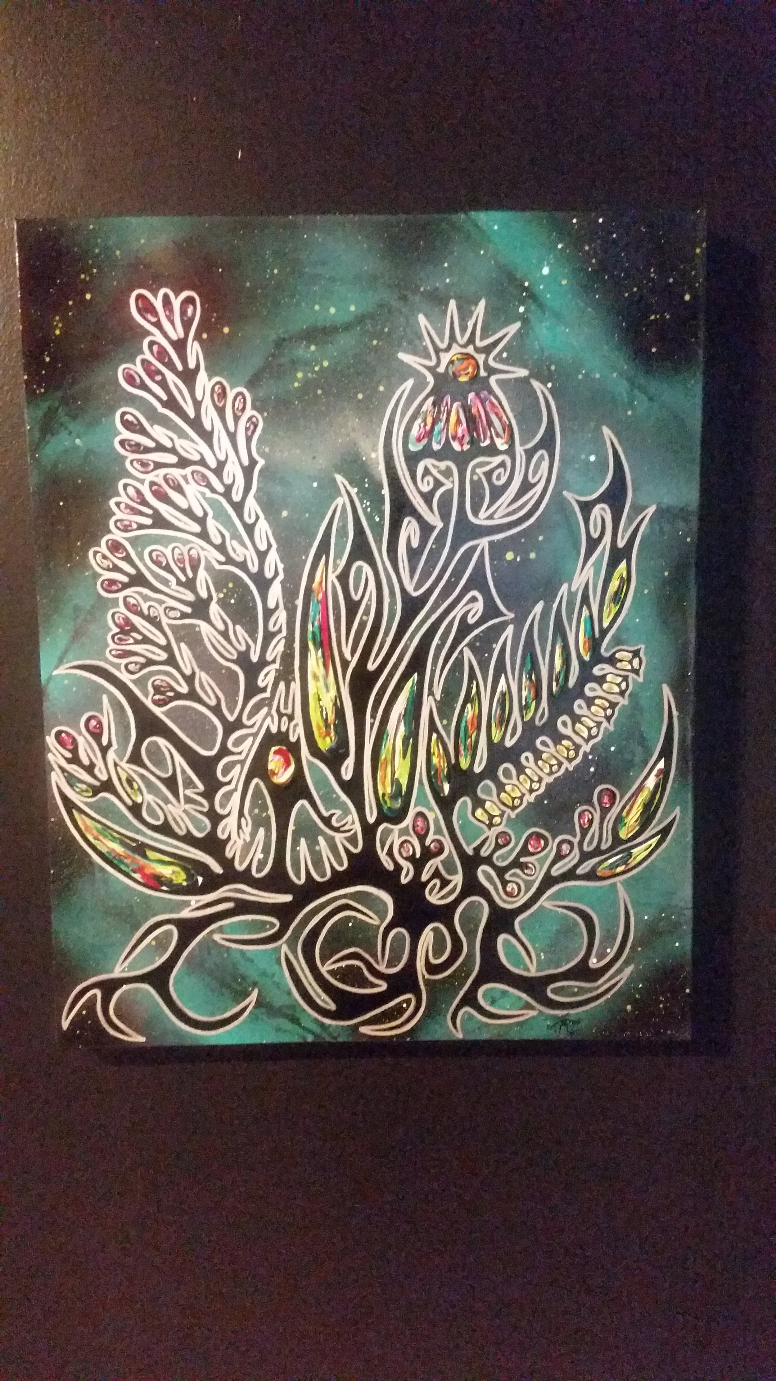 "Purple Coneflower, Solomon's Seal & Wild Rose" by Nyle Miigizi Johnston