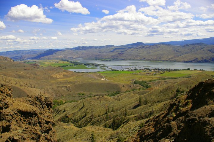 Picture from a hike with her Dad in Kamloops.
