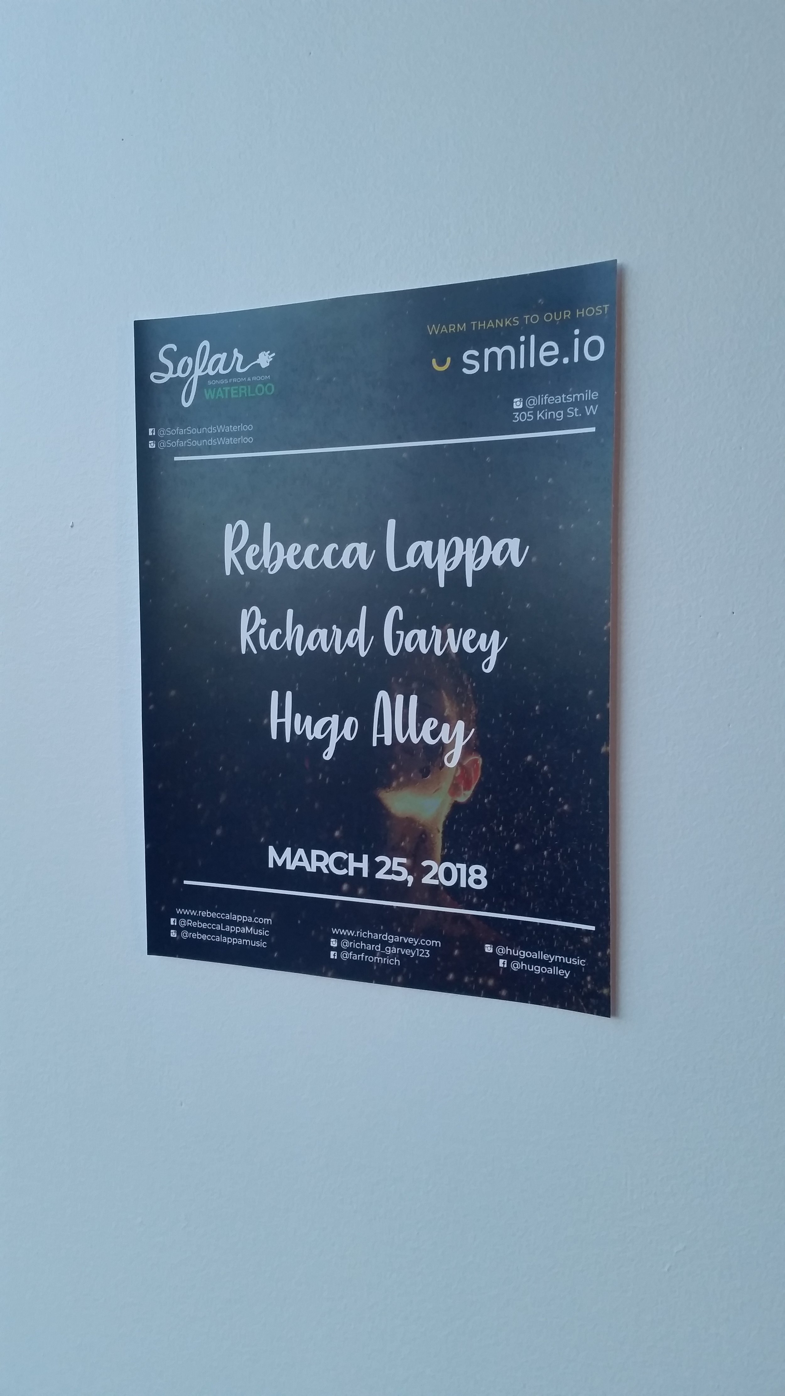 March 25th lineup
