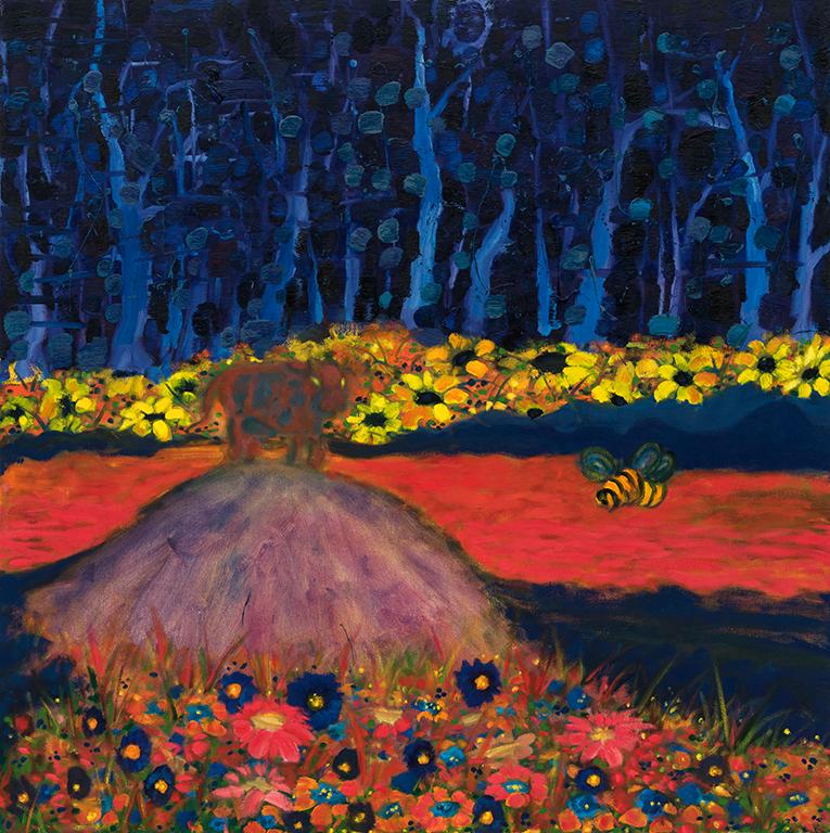 Scout. Oil on canvas. 102 x 102 cm (40" x 40"). 2017