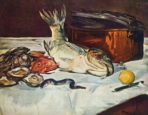 Edouard Manet, Fish (Still Life) , Oil on Canvas, 1864