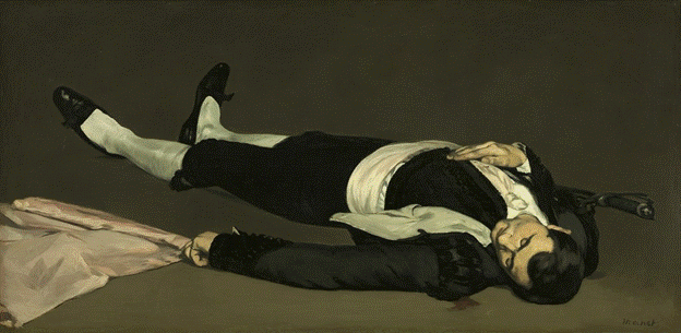 The Dead Toreador, oil on canvas, 1865, Edouard Manet