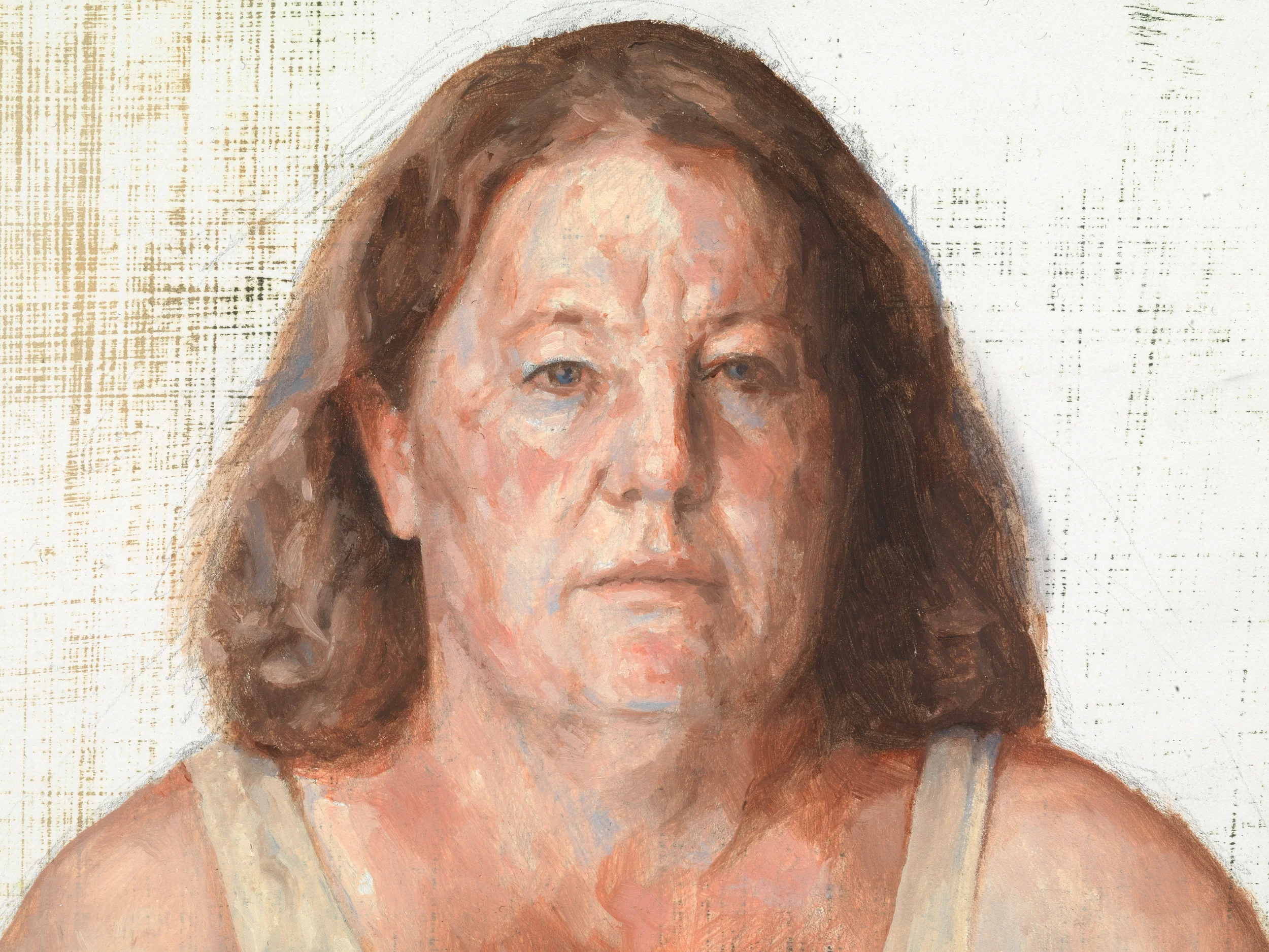 Artist: Jacob Hayes, Title: Mother, 11X12 Oil on Panel (detail)