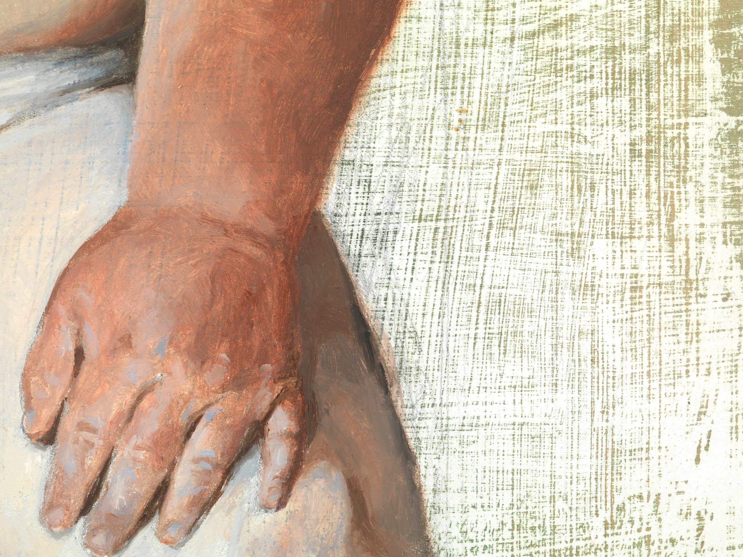 Artist: Jacob Hayes, Title: Mother, 11X12 Oil on Panel (detail)