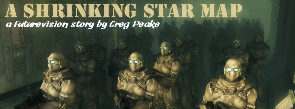 A SHRINKING STAR MAP by Greg Peake