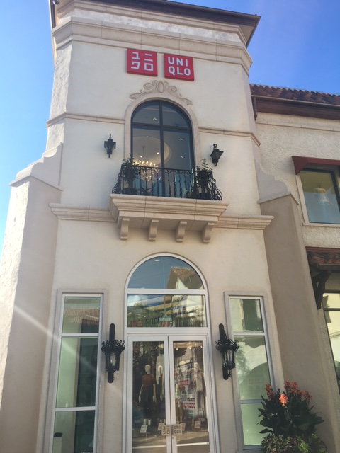 Entrance to the Uniqlo store at Disney Springs