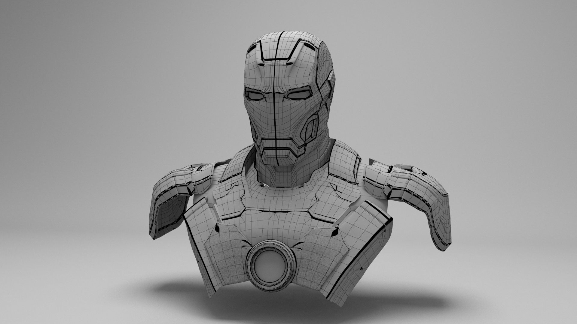 Iron Man (Wireframe)
