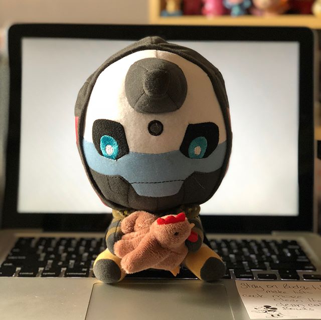 A collection. Destiny 2 Cayde-6 plush, DOTA 2 Mirana nendoroid, Zarya Cute but Deadly and a Gears of War Lancer. Sometimes I want to display everything at once! #destiny2 #cayde6 #overwatch #dota2 #gearsofwar4 #gamer #collection