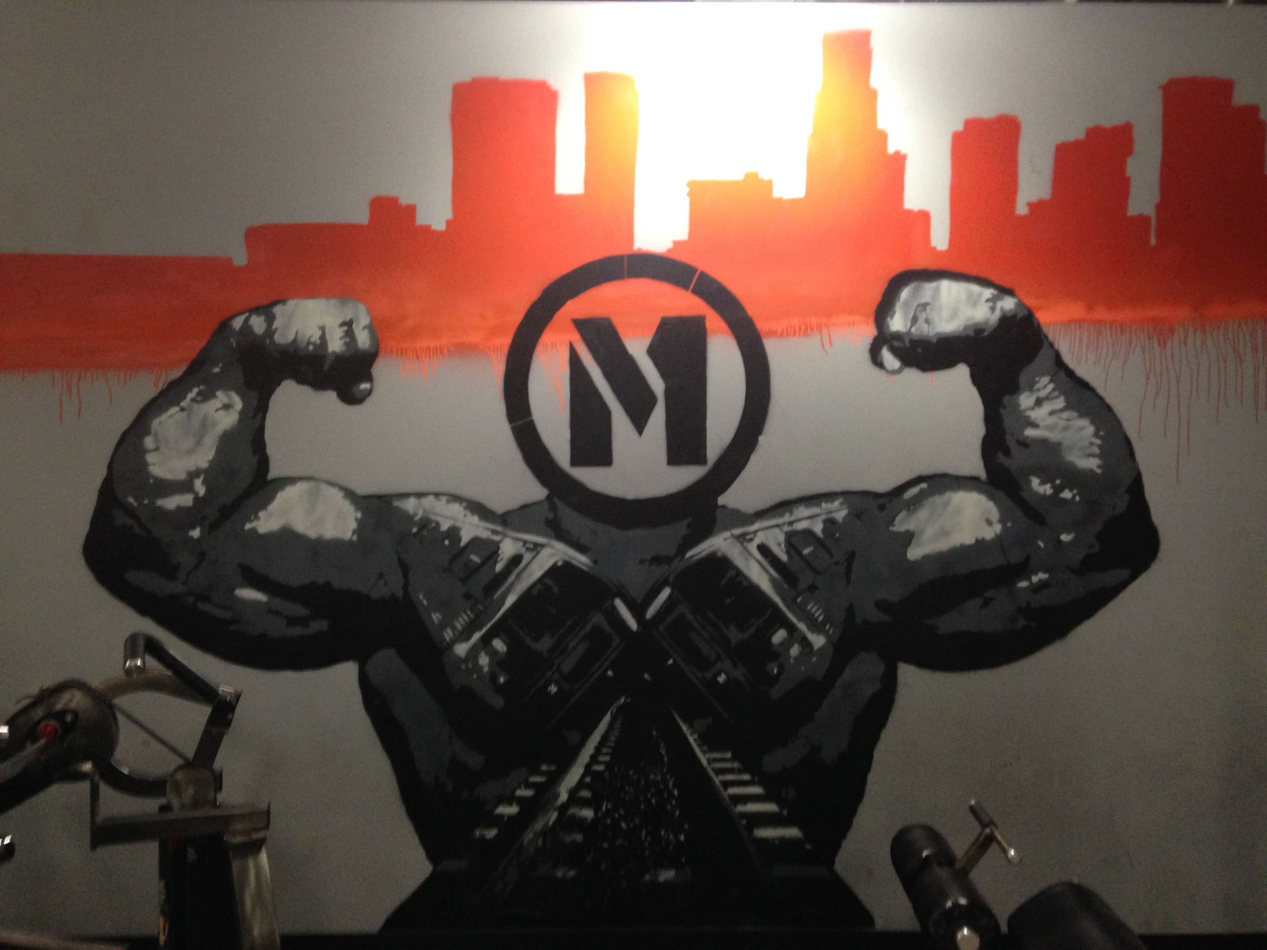 Metro Fitness Mural - Atwater Village - Ca