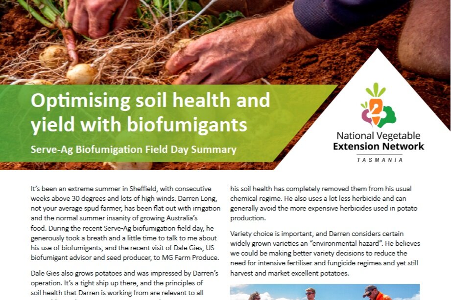Optimising Soil Health and Yield with Biofumigants