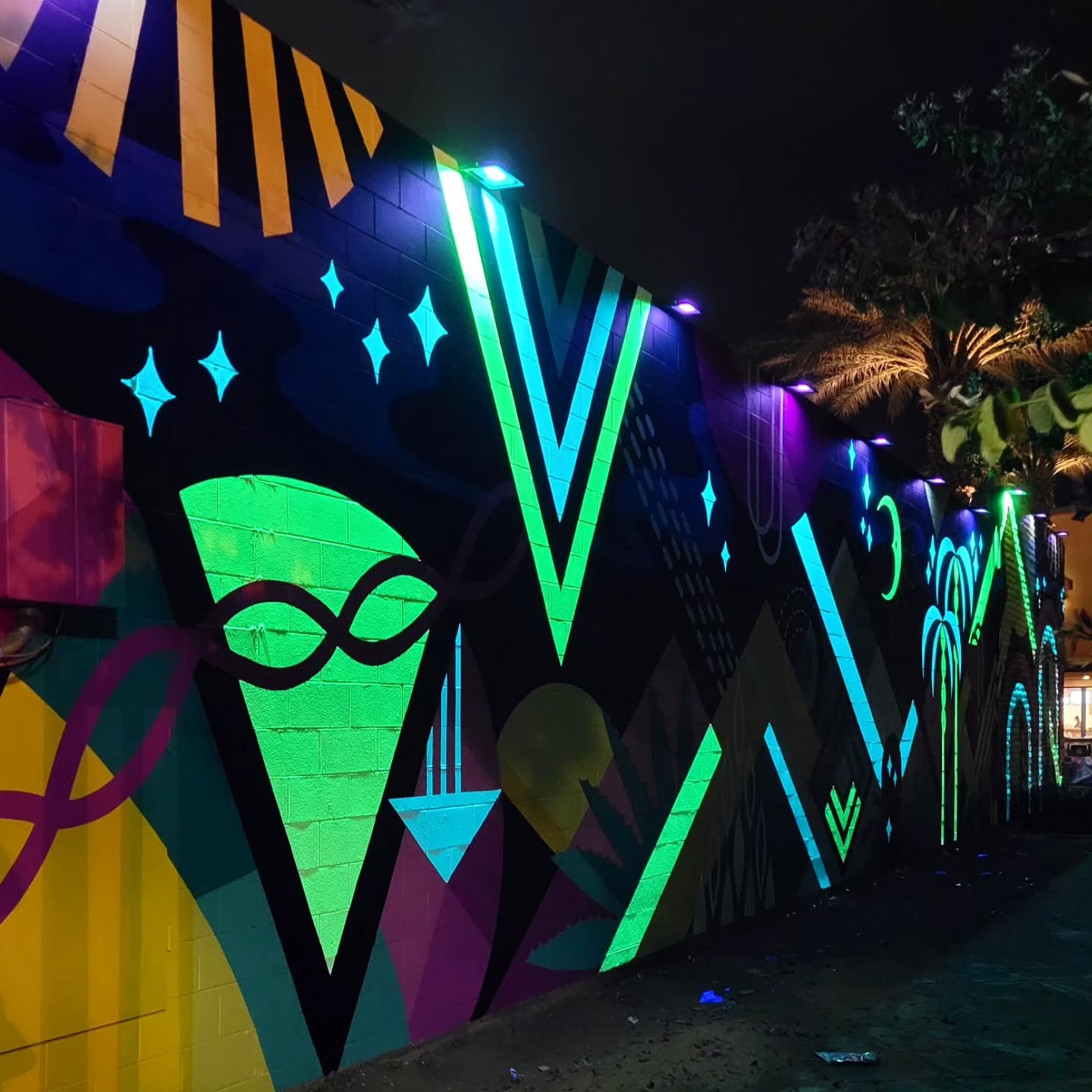 Blacklight Mural for City of Indio