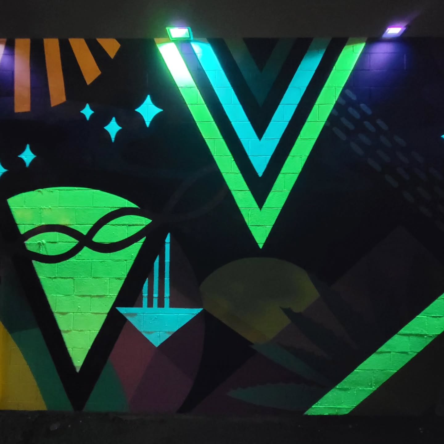 Blacklight Mural for City of Indio
