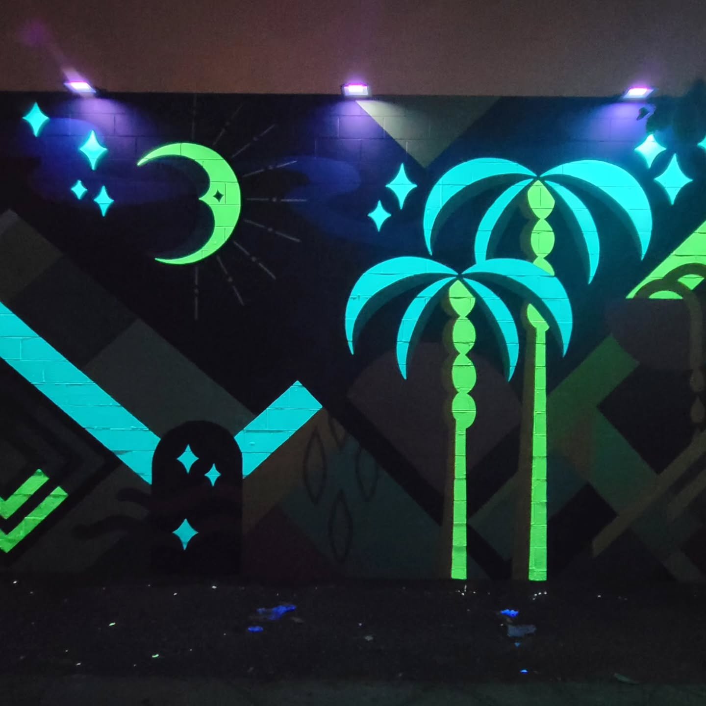 Blacklight Mural for City of Indio