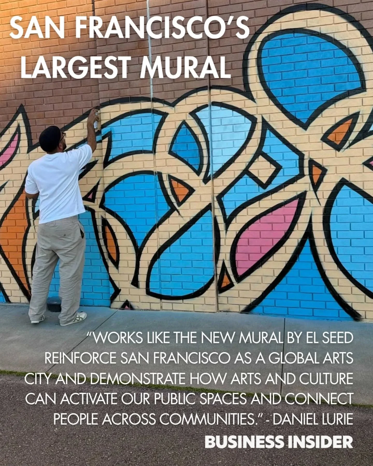 TFW you&rsquo;re a part of creating San Francisco&rsquo;s largest mural 💃💃

&ldquo;Research shows that creative programs in prison settings improve self-confidence, emotional stability, and social skills, and are linked to significant reductions in