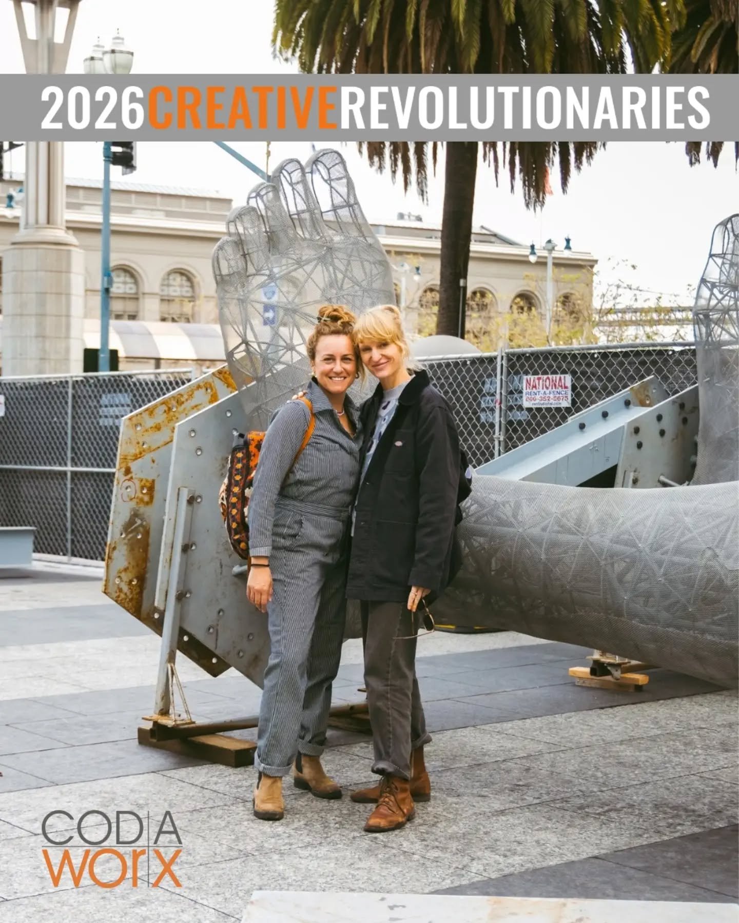 Our founders @winnersnaps and @shananariley have been named 2026 Creative Revolutionaries by @codaworx 🎉🎉

This recognition reflects the collective work of the artists, partners, fabricators, and communities we collaborate with every day.

We&rsquo