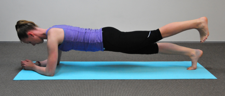 7-minute center plank
