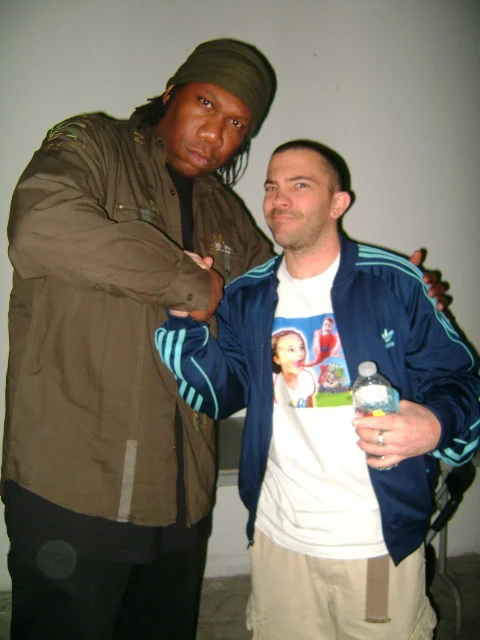 with KRS One before we rock the show. Los Angeles.