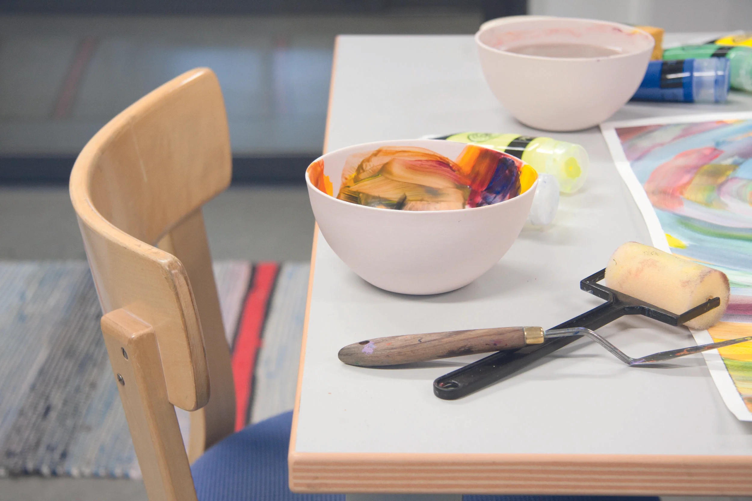  Painting session has just ended 