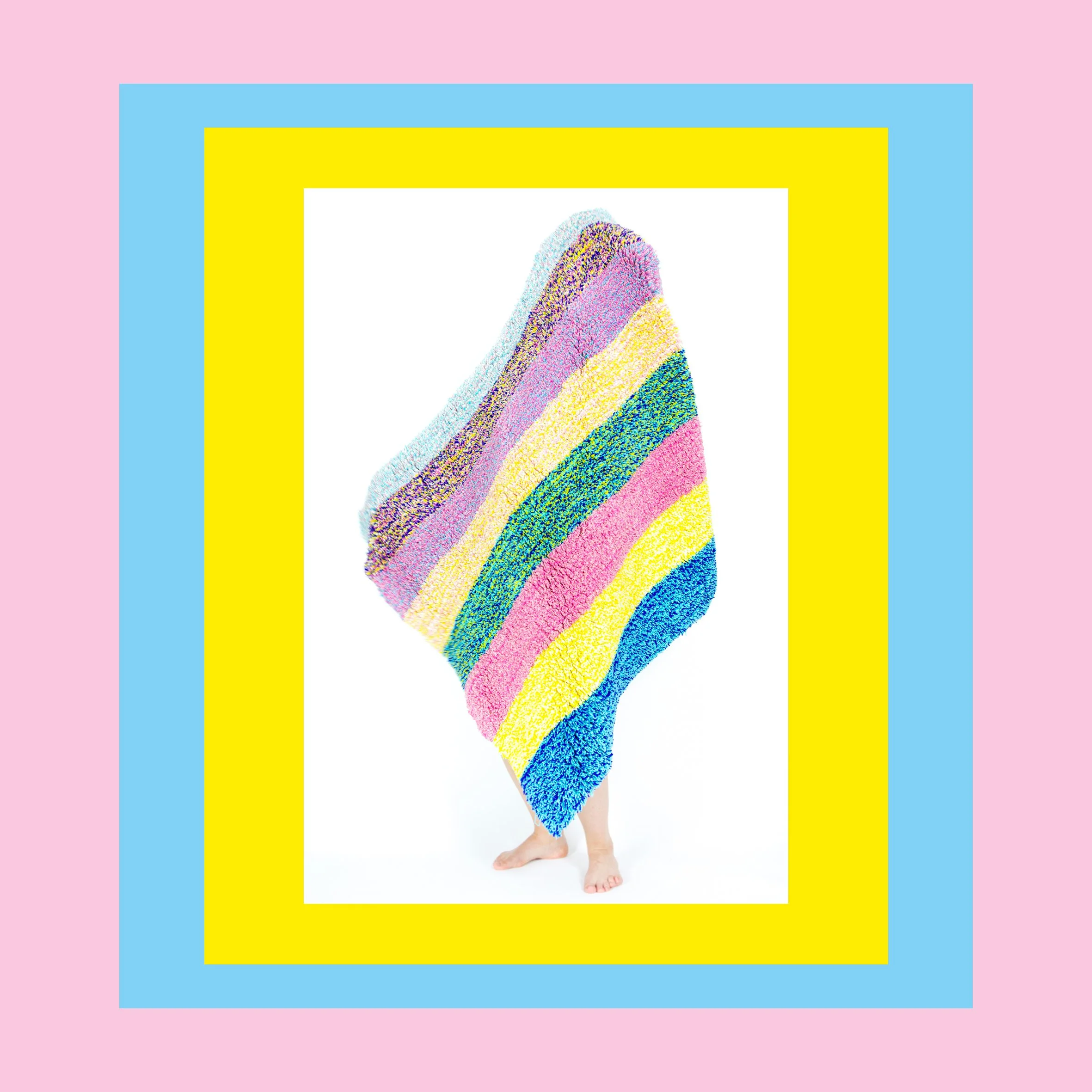   Genderflag  (2020), hand-tufted wall rug, photo by Sampo Leiniitty 