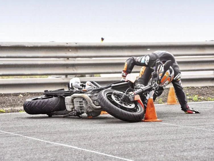 Skids and low-speed spills are all well and good, but when it’s a 120mph highside, McWilliams is really earning his money