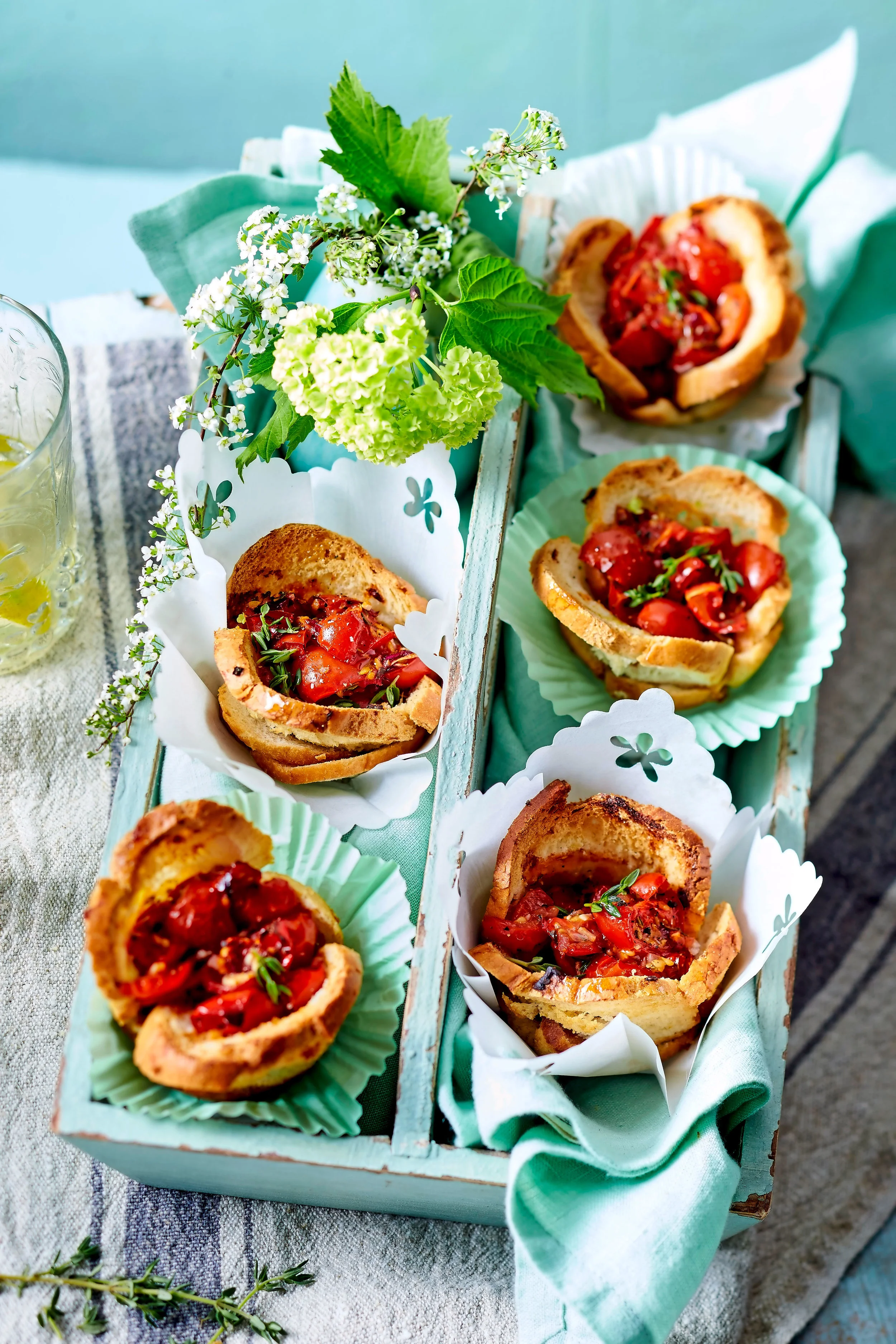 Simple tomato tarts. From a recipe in the August 2018 issue of LandScape.