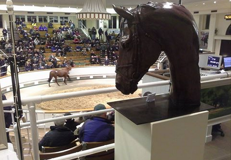 Frankel life-size bronze at Tattershall Sales