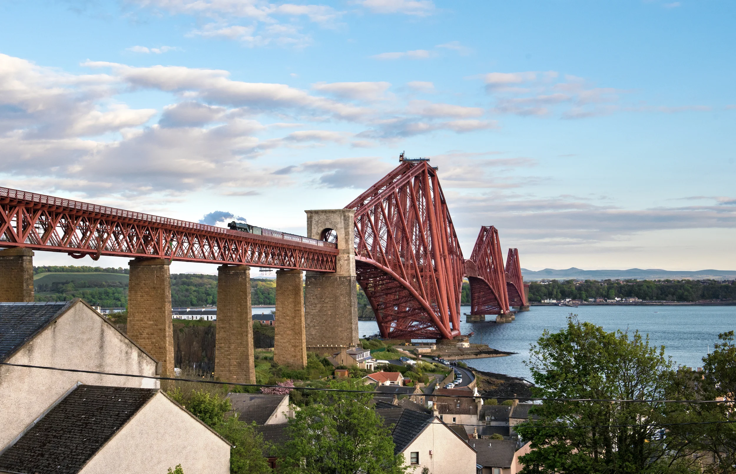 Flying Scotsman became the first BR 'A3' to cross the iconic Forth Rail Bridge since the early 1960s on May 15. Credit: Jonathon Gourlay