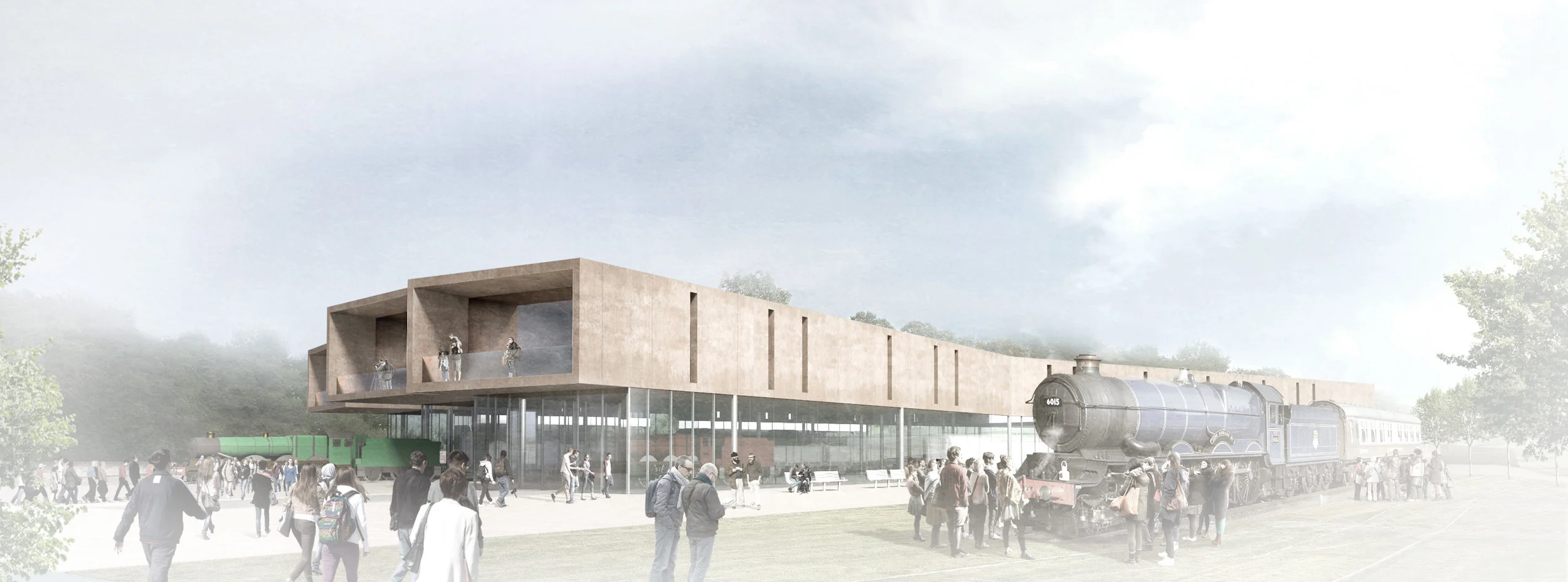 An artist's impression of how the new museum will look once it is completed. GCR/WILKINSONEYRE