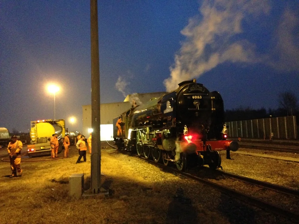 ‘A1’ No. 60163 is serviced at Doncaster, home of the original Peppercorn ‘A1s’, ahead of its historic timetabled trips over the S&C. NICK BRODRICK