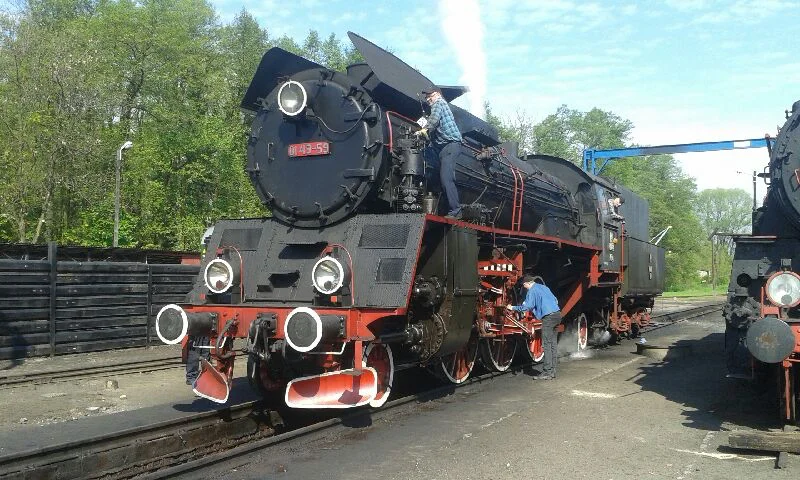 Polish 2-6-2 Ol49-59 became the first steam locomotive to haul a timetabled main line service in three years on May 15, with its first run between Wolsztyn and Leszno. TONY STREETER