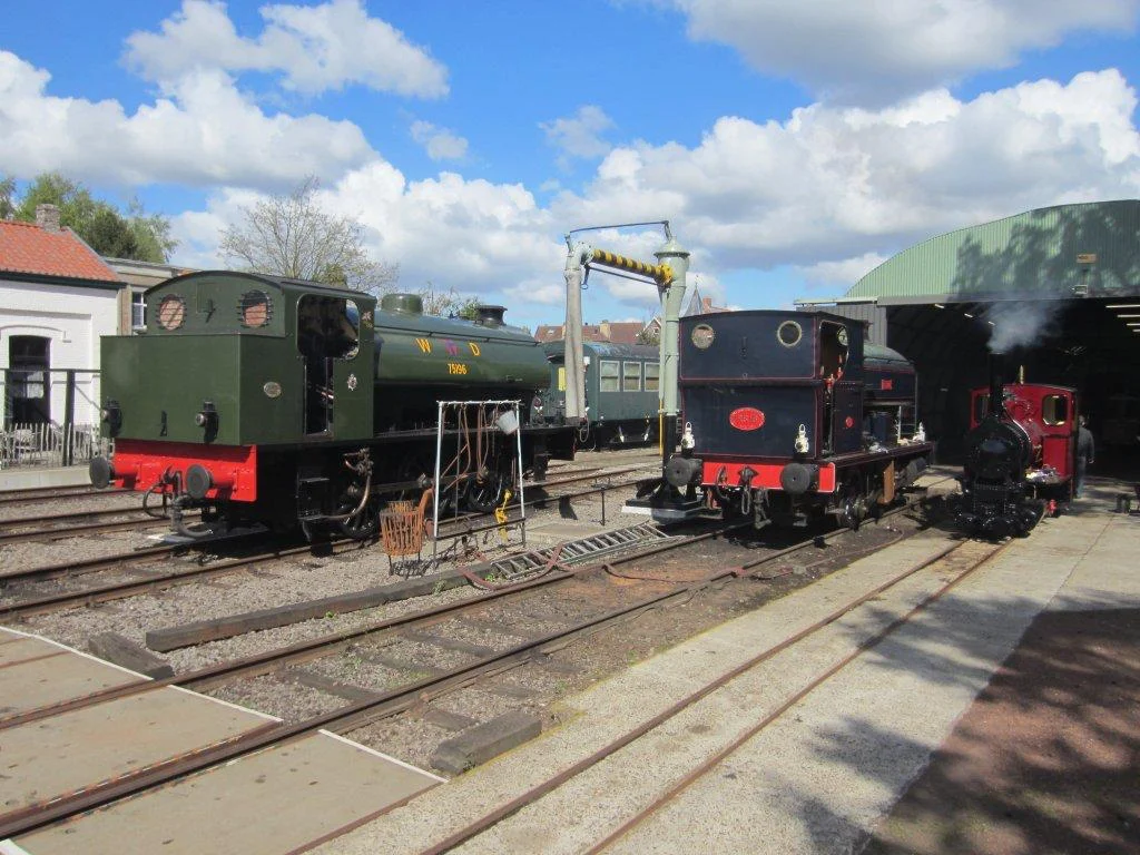 Two locomotive starring at the Maldegem 2018 steam festival are ‘Austerity’ 0-6-0ST No. WD196 Errol Lonsdale and Avonside 0-4-0ST Fred . KEVIN HOGGETT