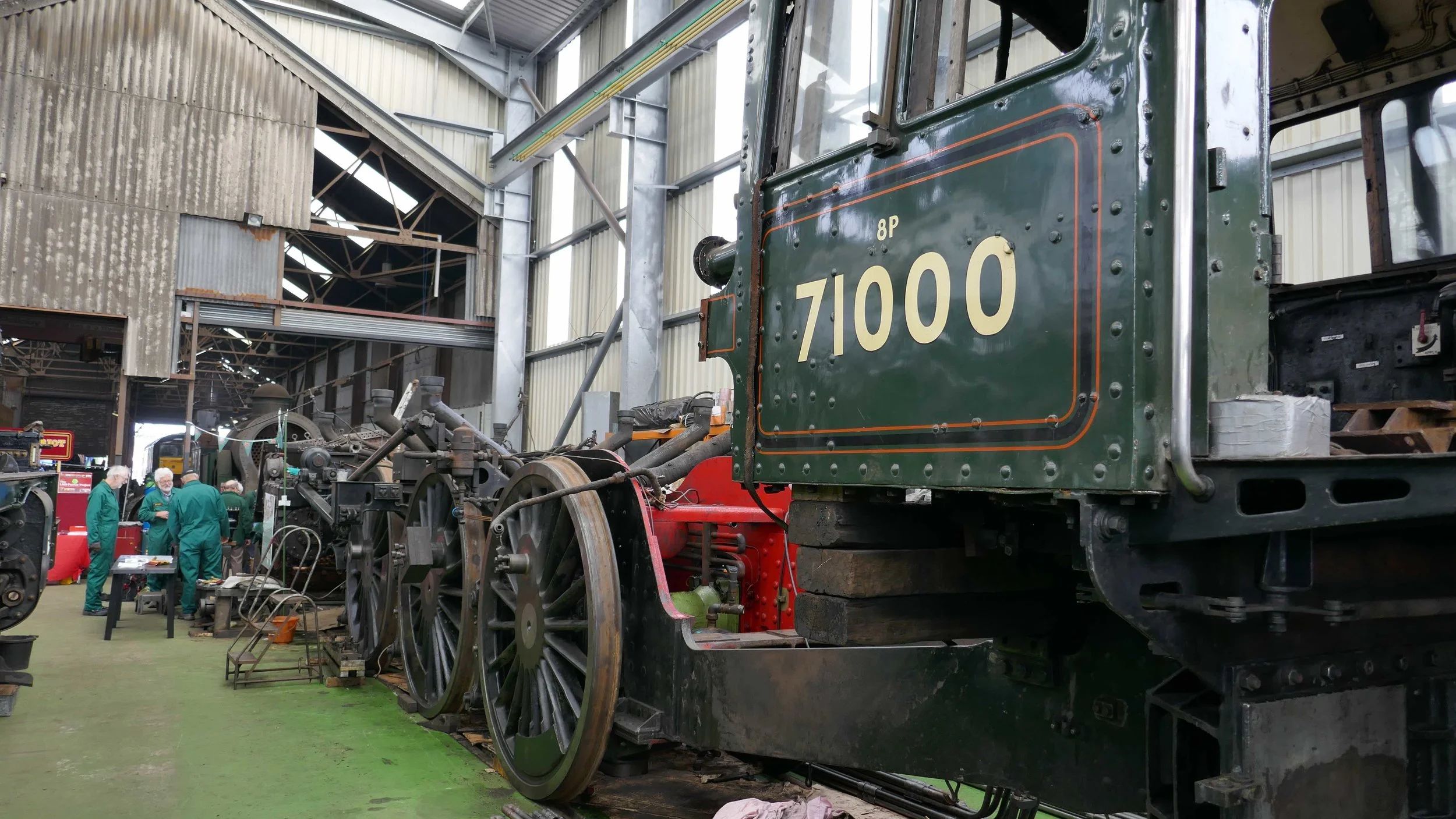 Duke of Gloucester under overhaul at Tyseley Locomotive Works. BR CLASS 8 STEAM LOCOMOTIVE TRUST