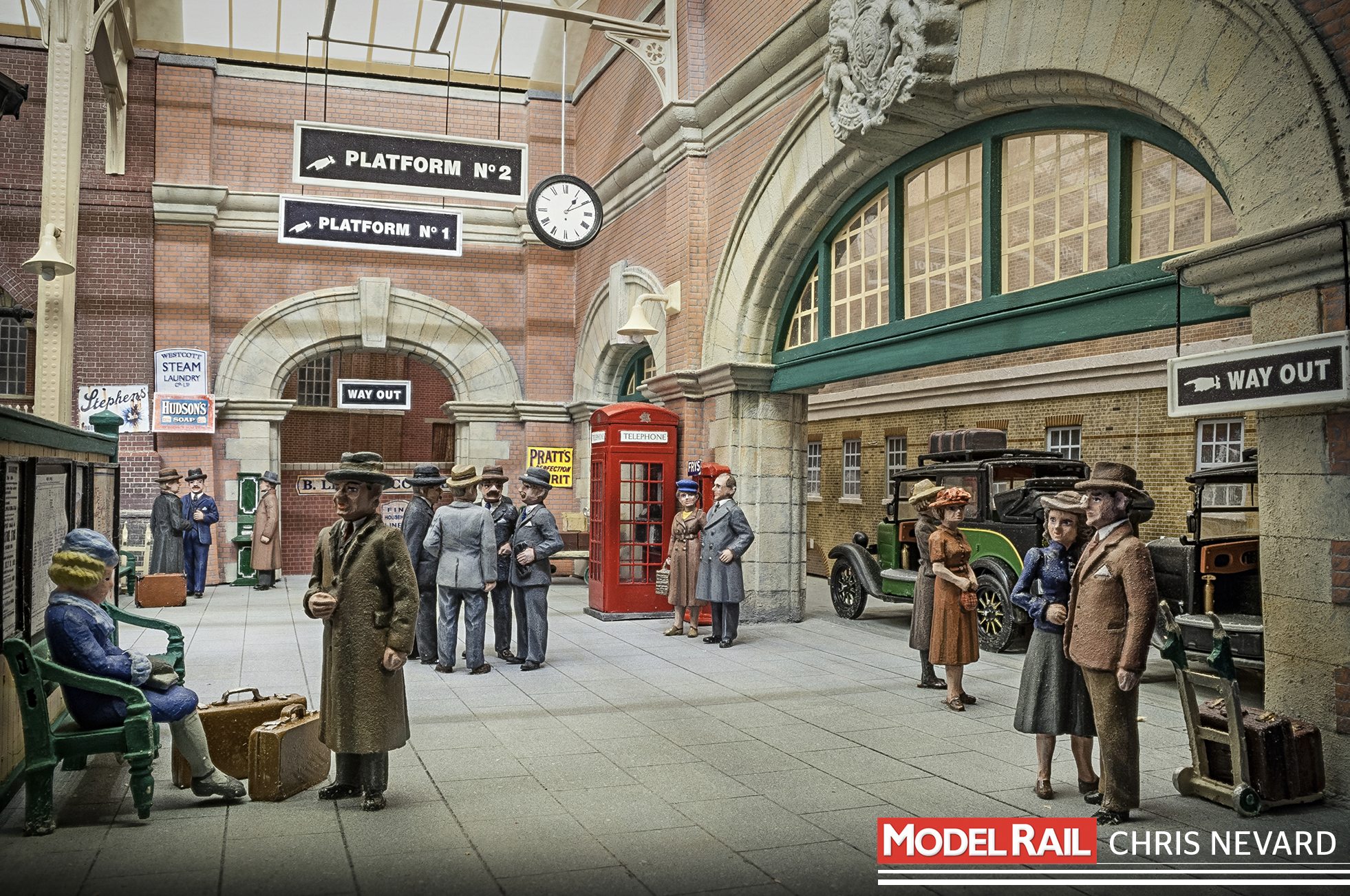 Paul's attention to detail when positioning figures is paramount in conveying a realistic scene. The circle of suited gentlemen is a great observation of human behaviour. CHRIS NEVARD