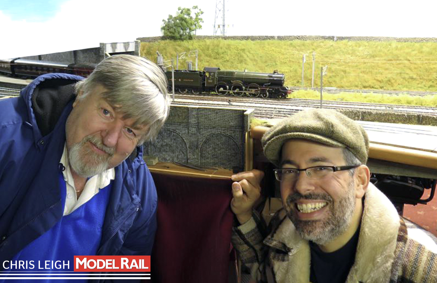 Dave Lowery's two-stepped duck-under seemed to impress Jason as much as the layout itself. Jason emerges as Dave's latest acquisition, a Masterpiece 'King' passes overhead. CHRIS LEIGH