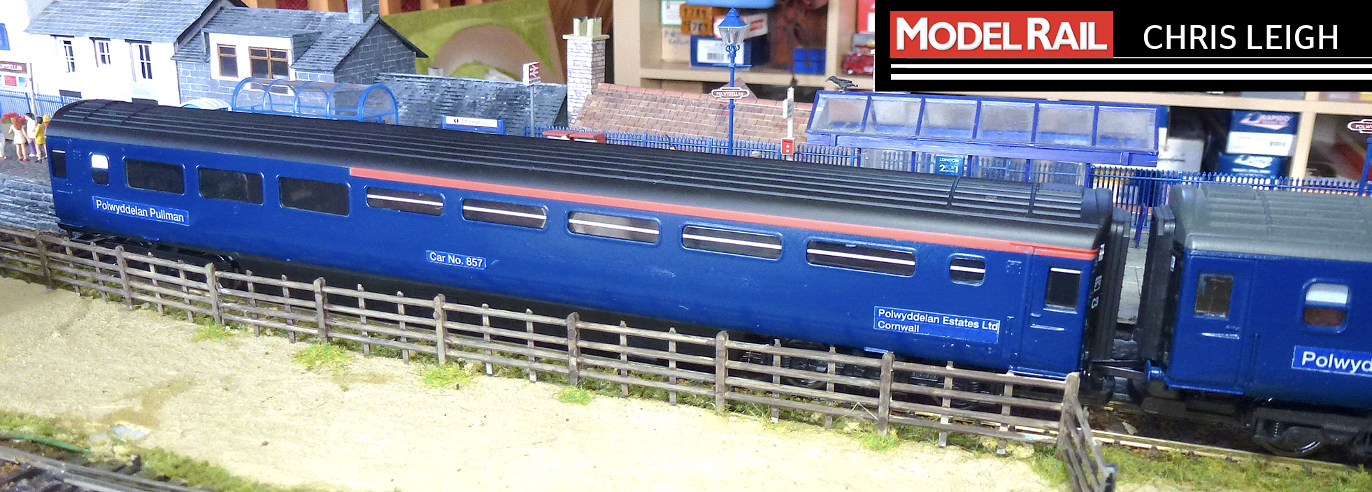 The first two cars of the Polwyddelan Pullman - fresh from the workshop. CHRIS LEIGH