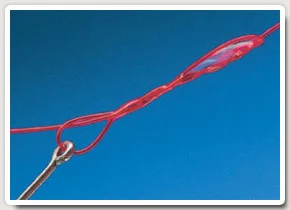 4. Pass tag through loop and lubricate