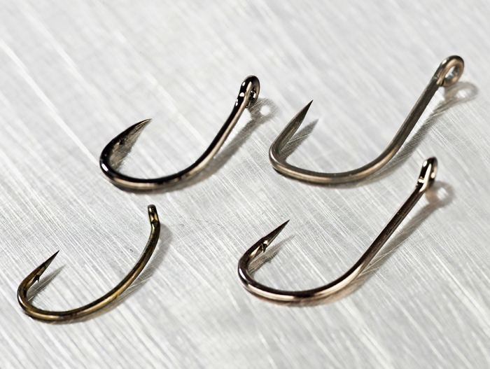 Carp Fishing Hooks Barbed Wide Gap Gold Eyed XSTRONG FORGED Chod Hair Rigs Bait 