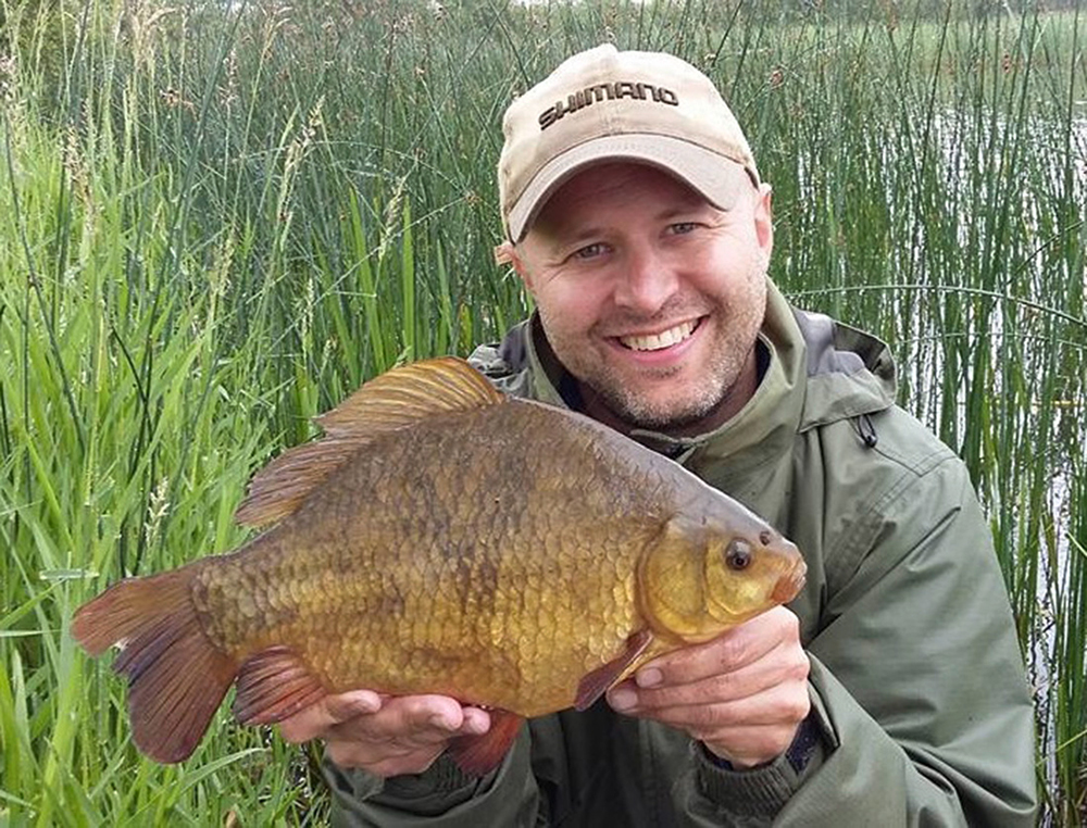 'Specimen Crucian' winner Andy Lewis.